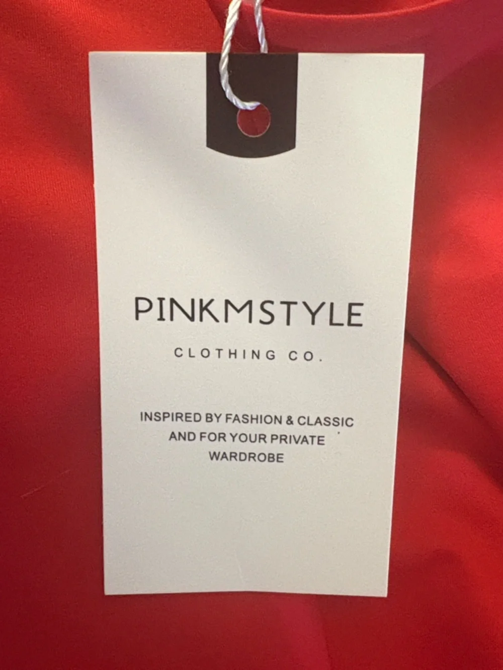 NWT-2XL Pink M Style Co. Thong Classic Red Scoop-Back Super Soft BodySuit